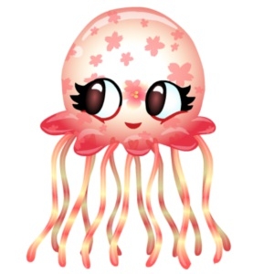 Cute Ruby Sakura Jellyfish